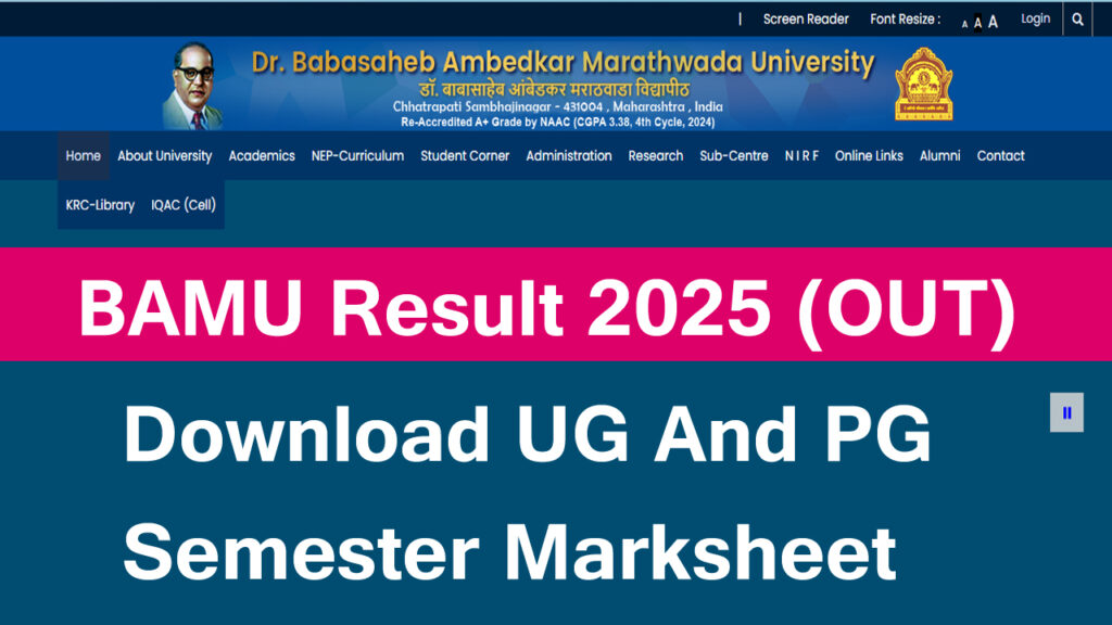 BAMU Admission 2025, Check Eligibility, How to Apply, and More BAMU Admission